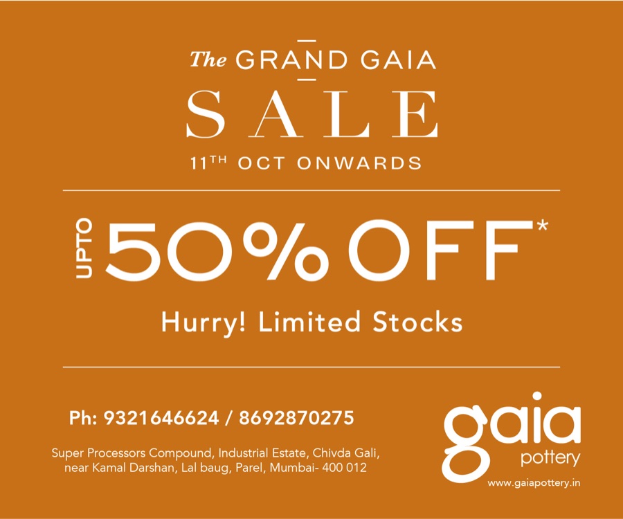 The Grand Gaia Sale – up to 50% off, 11th October onwards. Hurry, limited stocks.